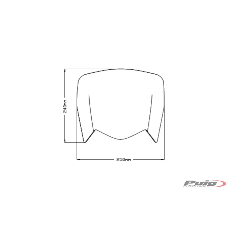 Windscreen PUIG SPORT transparent