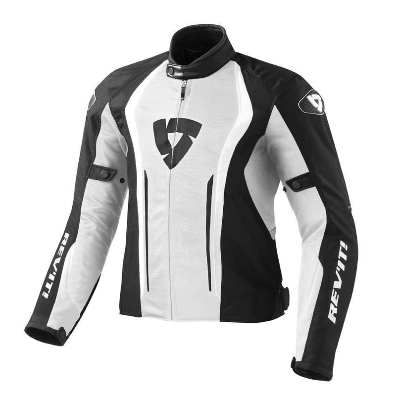 Jachetă de motociclete Revit Airforce alb-negru lichidare