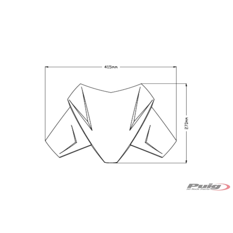 Parbriz PUIG SPORT smoke