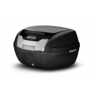 Top case cu capac colorat SHAD SH40 black metal