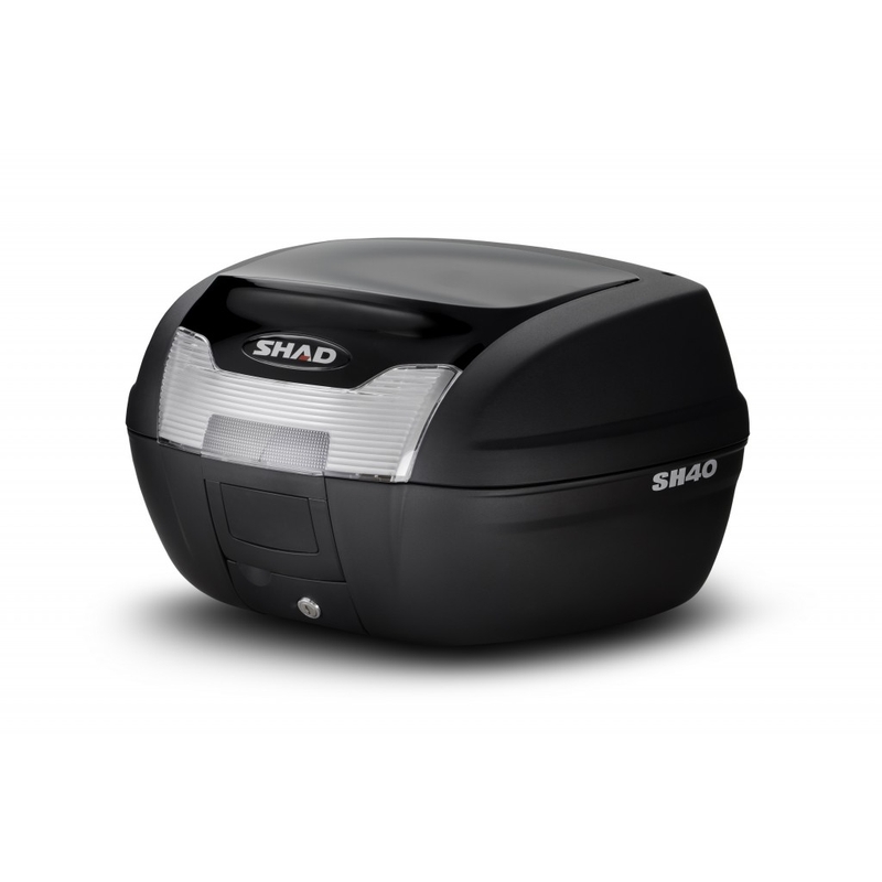 Top case cu capac colorat SHAD SH40 black metal