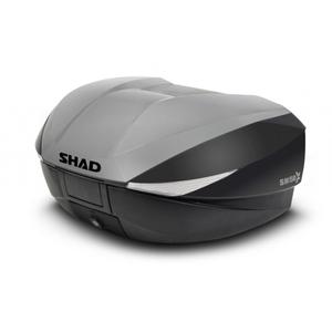 Top case cu capac colorat SHAD SH58X New titanium with PREMIUM lock