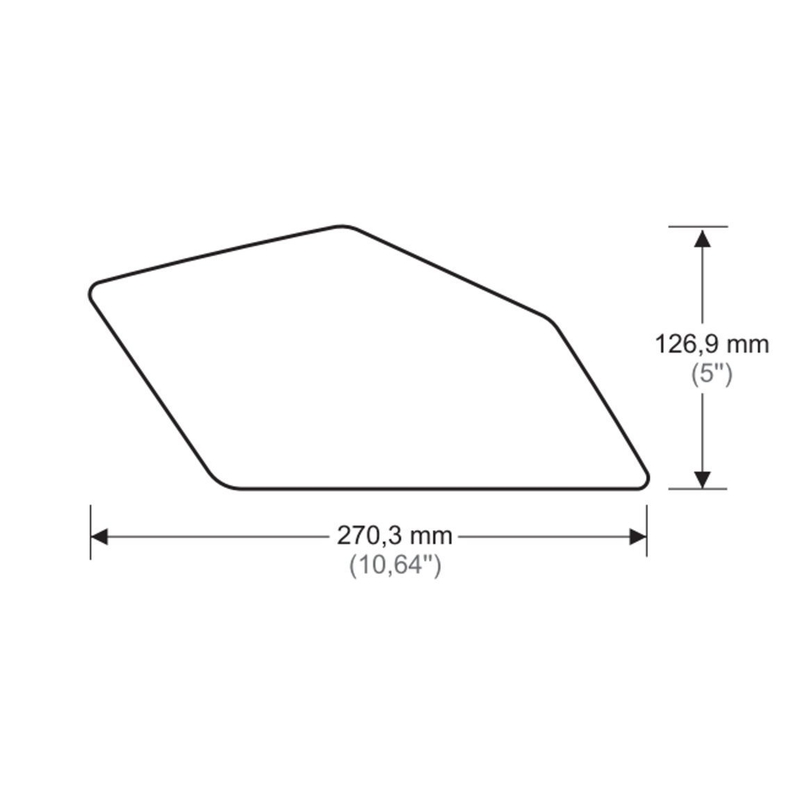 Tank side protectors PUIG ANTI-SLIP Negru
