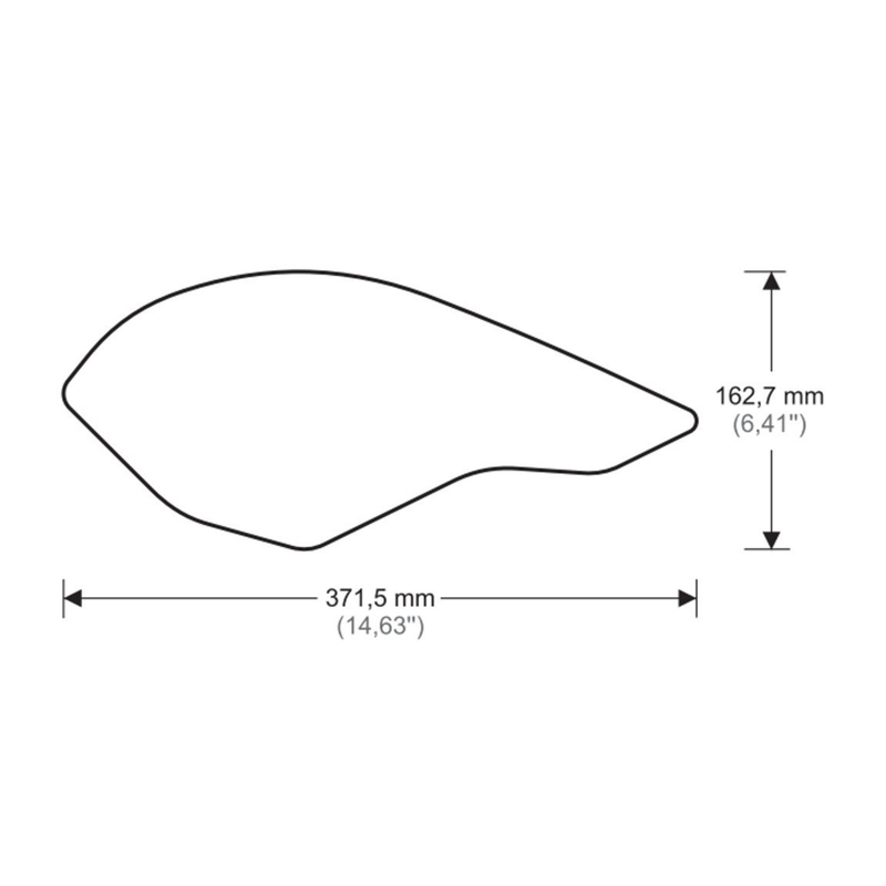 Tank side protectors PUIG ANTI-SLIP Negru