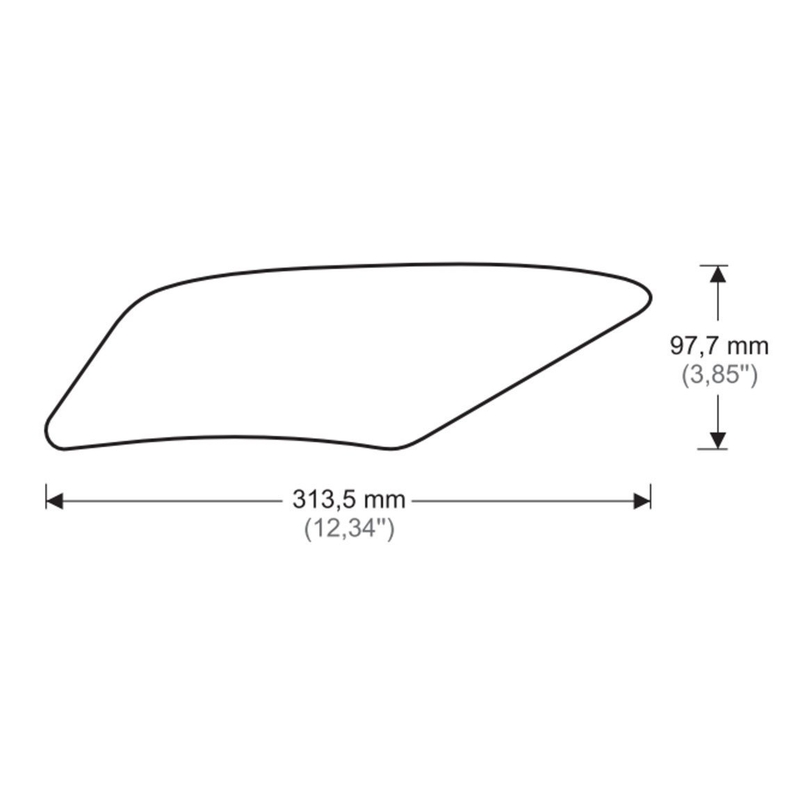 Tank side protectors PUIG ANTI-SLIP Negru