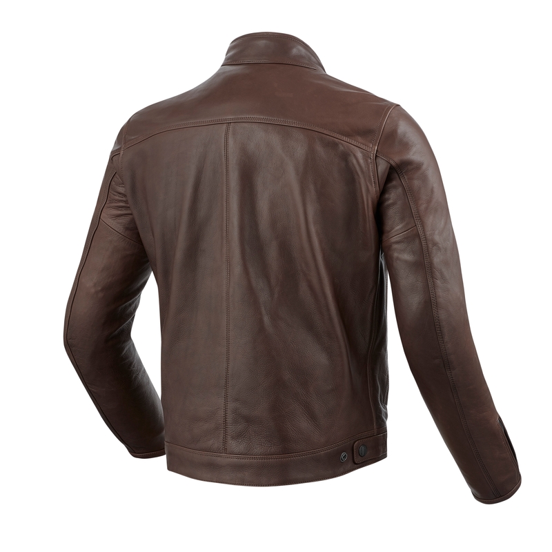 Revit Gibson Gibson maro din piele maro Jacheta de motociclete lichidare
