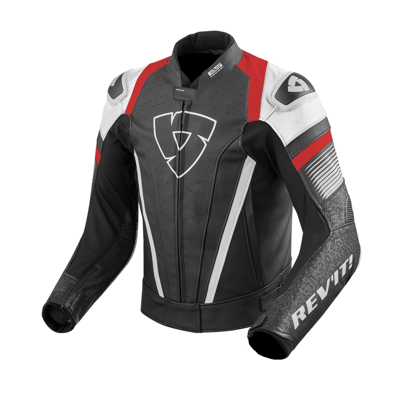 Jacheta de motociclete Revit Spitfire roșu și alb lichidare