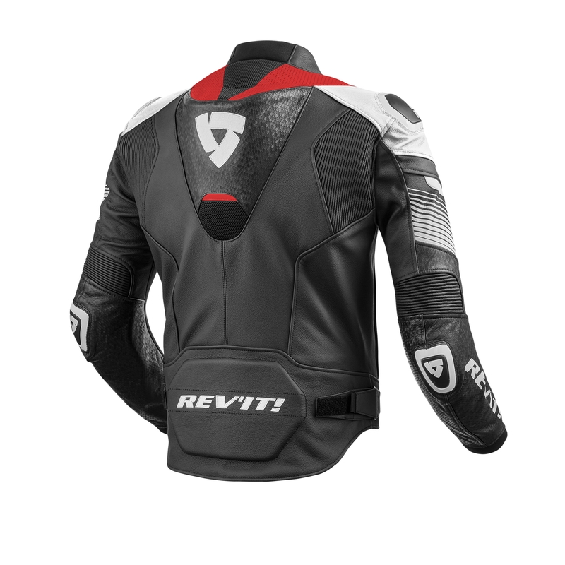 Jacheta de motociclete Revit Spitfire roșu și alb lichidare