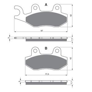Placute de frana GOLDFREN 002 S33 OFF-ROAD FRONT