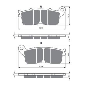Placute de frana GOLDFREN 323 S3