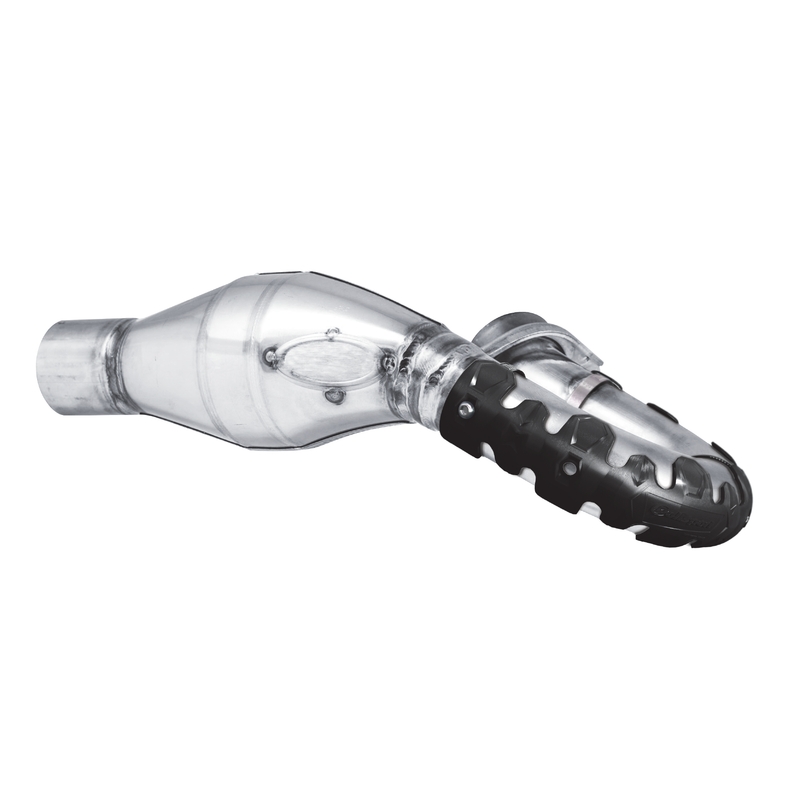 Exhaust head pipe guard POLISPORT ARMADILLO standard Negru
