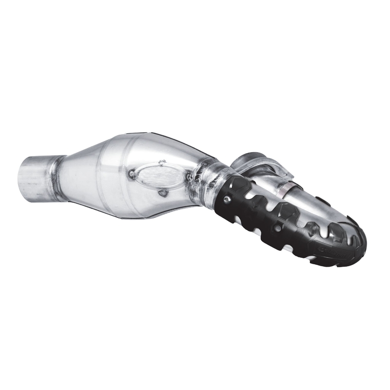 Exhaust head pipe guard POLISPORT ARMADILLO lung Negru
