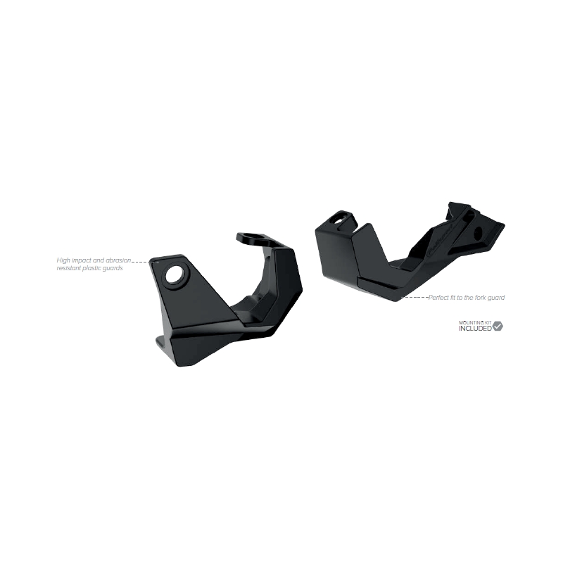 Bottom fork protector POLISPORT PERFORMANCE alb/negru