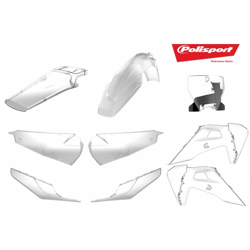 Kit plastice POLISPORT clear 18