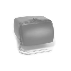 Top box PUIG MAXI BOX 3659B Alb with lock and attached with straps