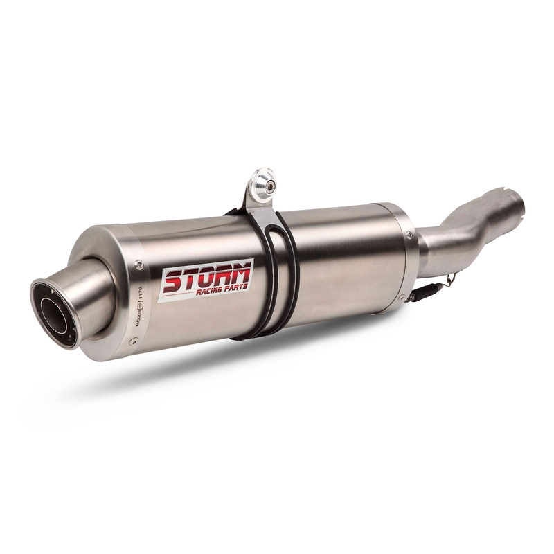 Kit 2 evacuari STORM OVAL otel inoxidabil pentru YAMAHA TDM 900 2002-2014