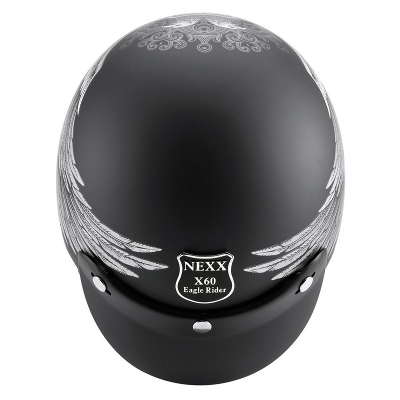 Casca Nexx X.60 Eagle Rider Black-Silver Open Helmet lichidare