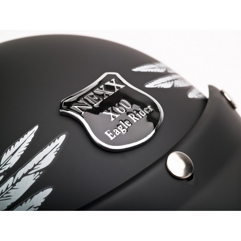 Casca Nexx X.60 Eagle Rider Black-Silver Open Helmet lichidare