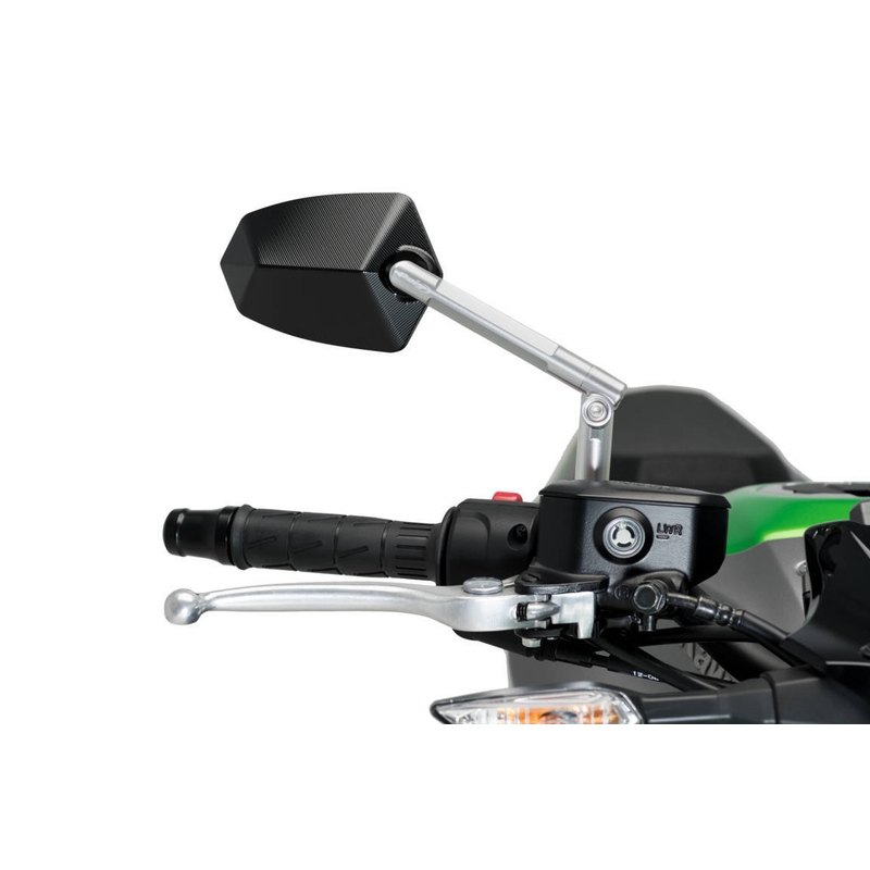 Oglinda retrovizoare PUIG GT.1 anodized aluminium / black dreapta