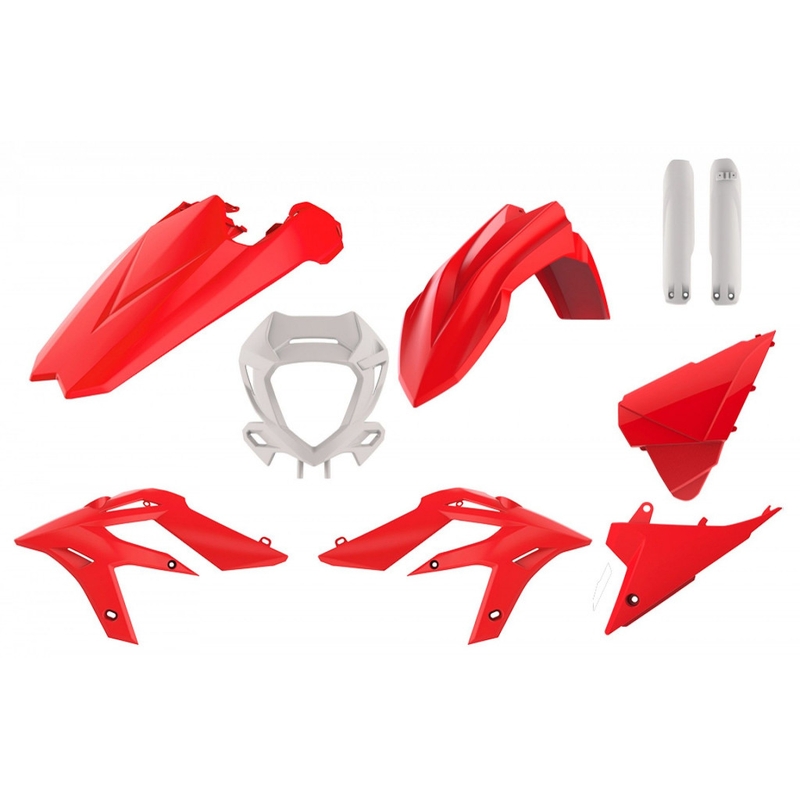 Kit plastice POLISPORT enduro Red/White pentru BETA Xtrainer 250 2020-2022, BETA Xtrainer 300 2020-2022