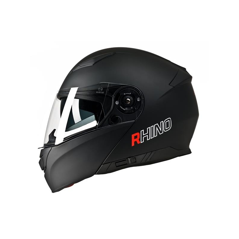 Cască de motocicletă flip-up Rhino Highway negru mat + Pinlock