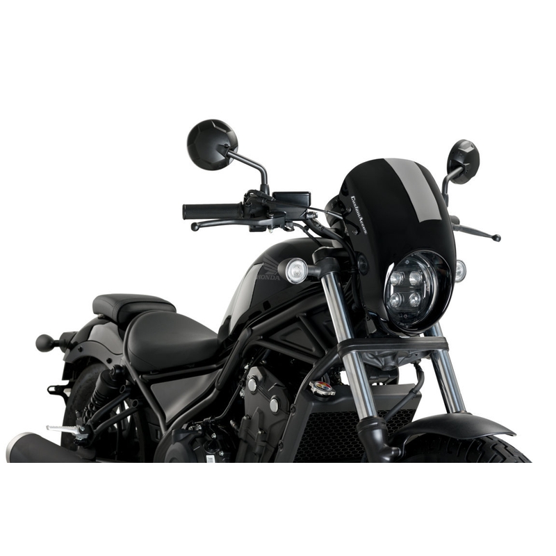 Semifairing PUIG ANARCHY Negru pentru HONDA CMX 500 Rebel 2020-2024