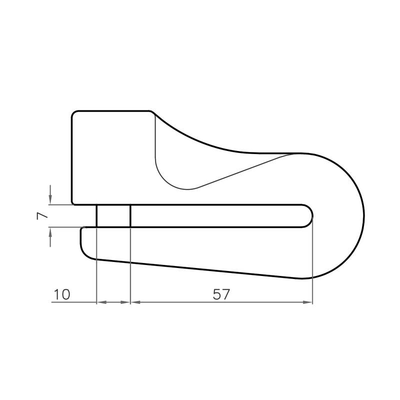 Lock LUMA ENDURO 73 D galben