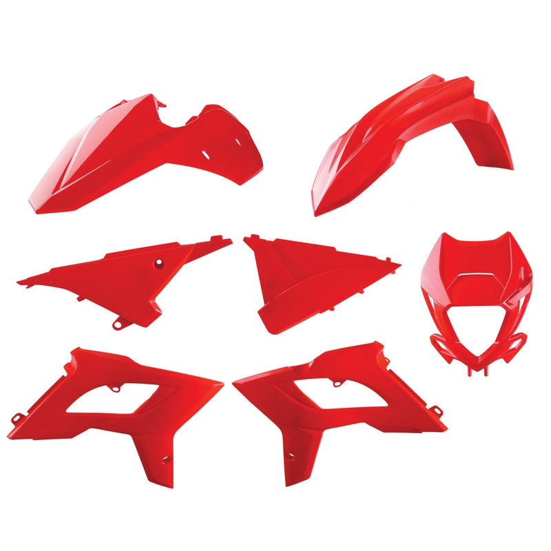 Kit plastice POLISPORT restyling Rosu