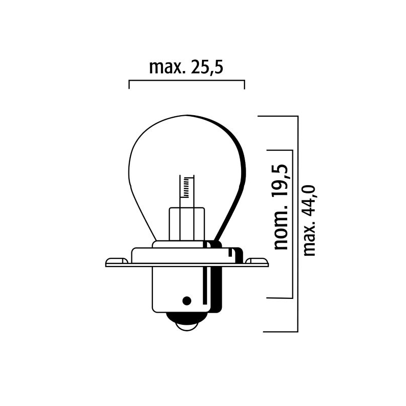 Bec RMS FLOSSER 6V 15W sb 25 p26s