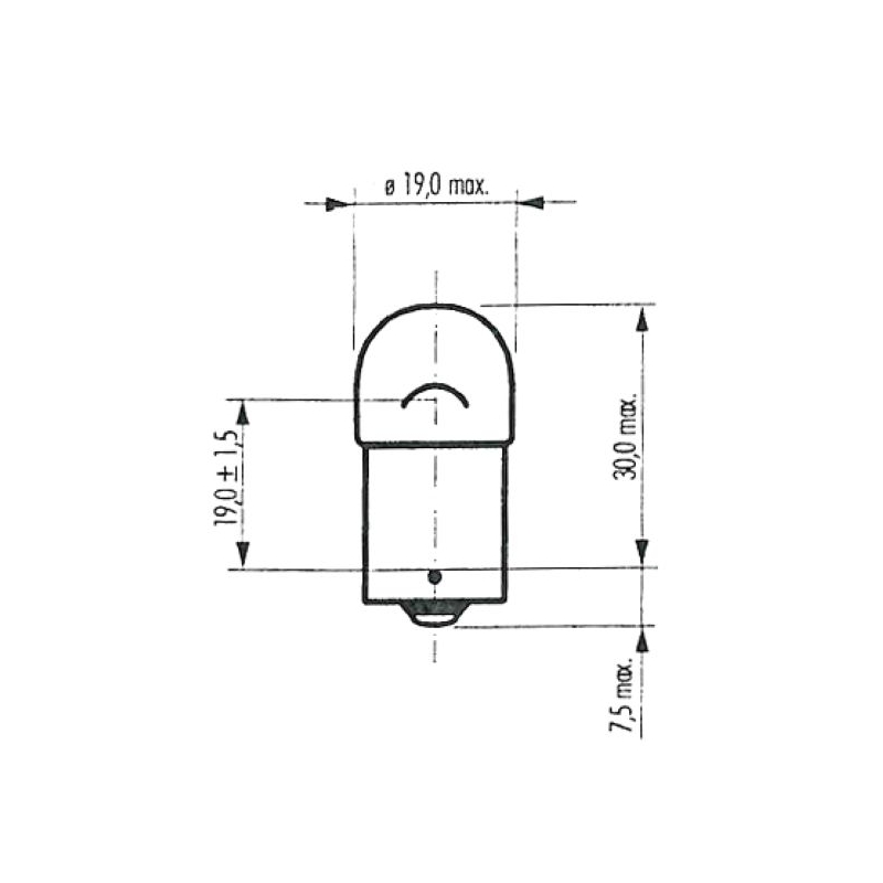 Bec RMS FLOSSER Alb 6V 10W ba15s