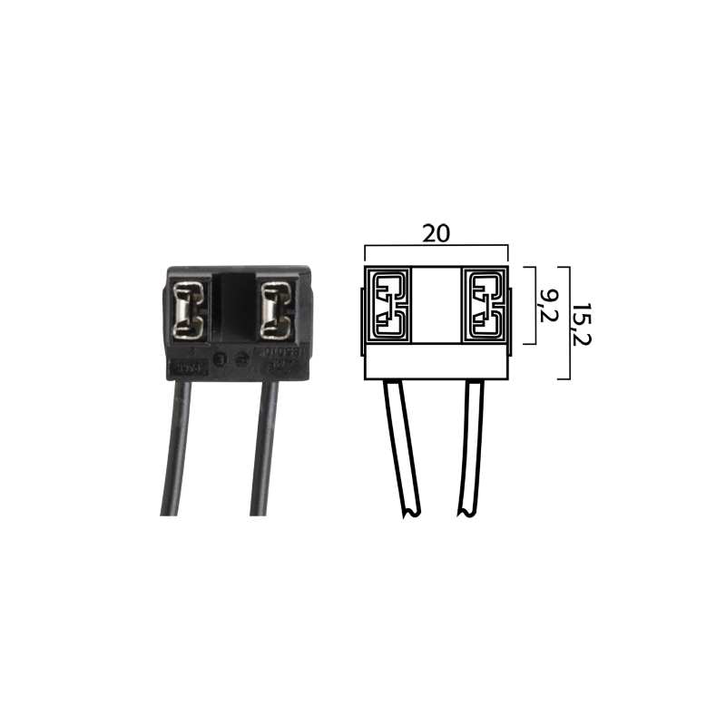 Holder for bulbs RMS H7 lichidare