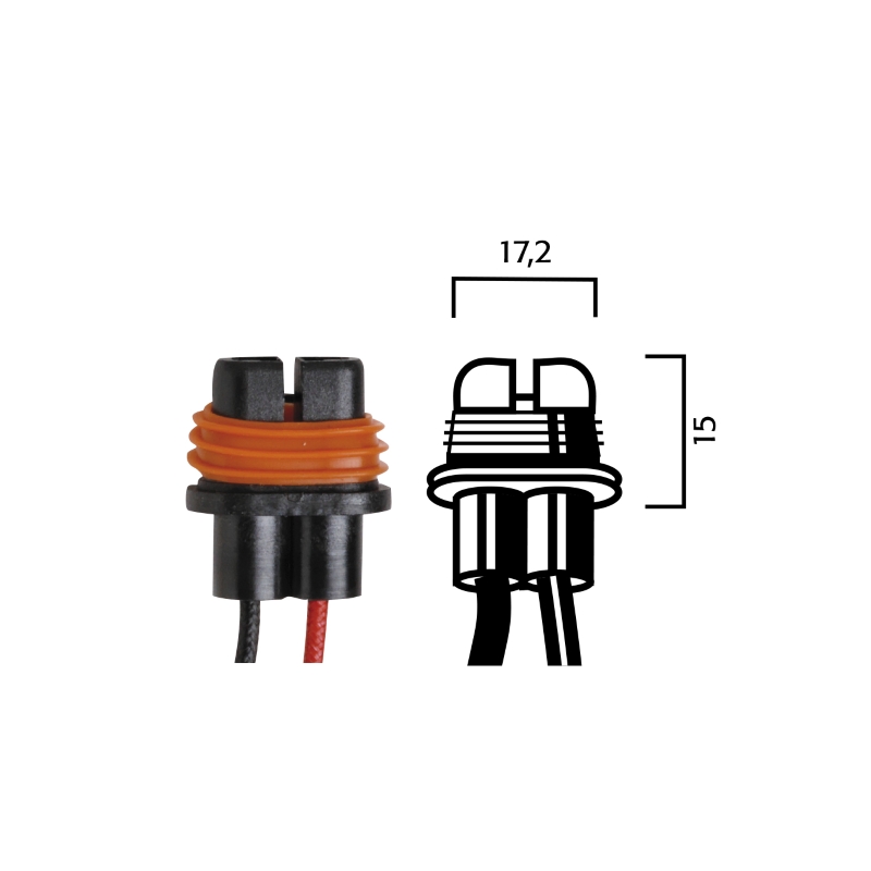 Holder for bulbs RMS H8/H9/H11