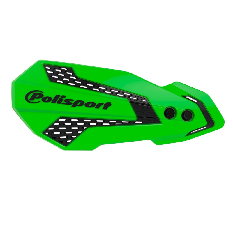 Handguard POLISPORT MX FLOW with mounting system green 05/black