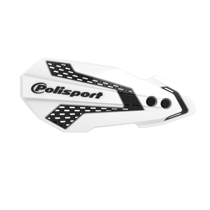 Handguard POLISPORT MX FLOW with mounting system alb/negru