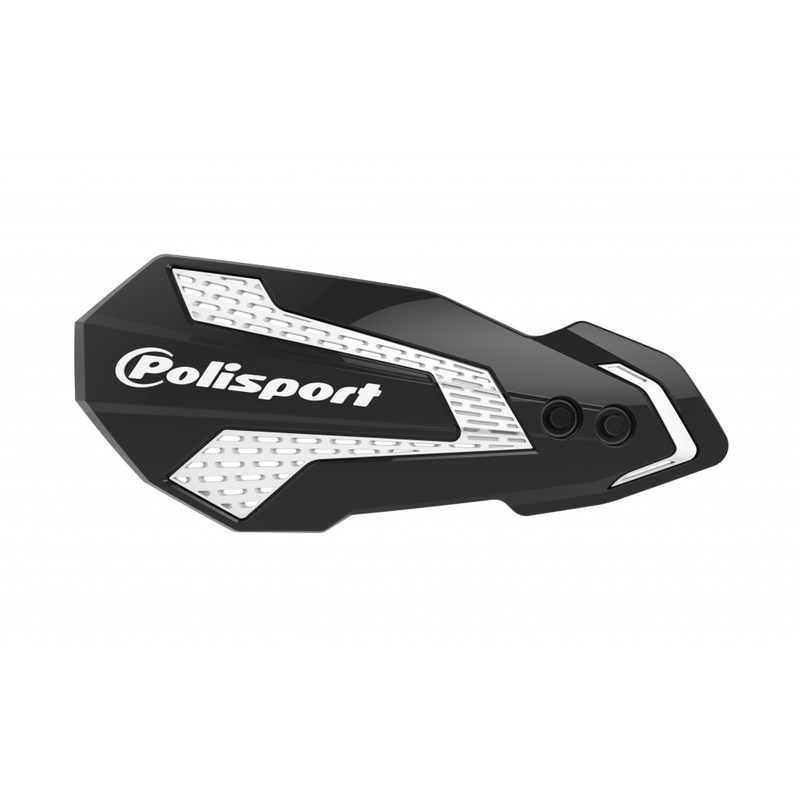 Handguard POLISPORT MX FLOW with mounting system Black/white