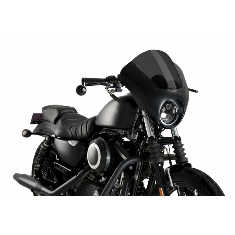 Semifairing PUIG DARK NIGHT dark smoke pentru HARLEY DAVIDSON XL 883 Sportster 2009-2020