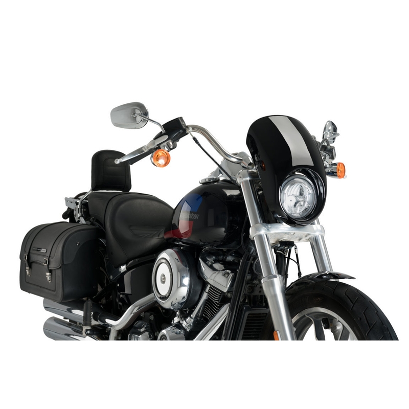 Semifairing PUIG ANARCHY Negru pentru HARLEY DAVIDSON FXLR 1745 Softail Low Rider 2018-2020