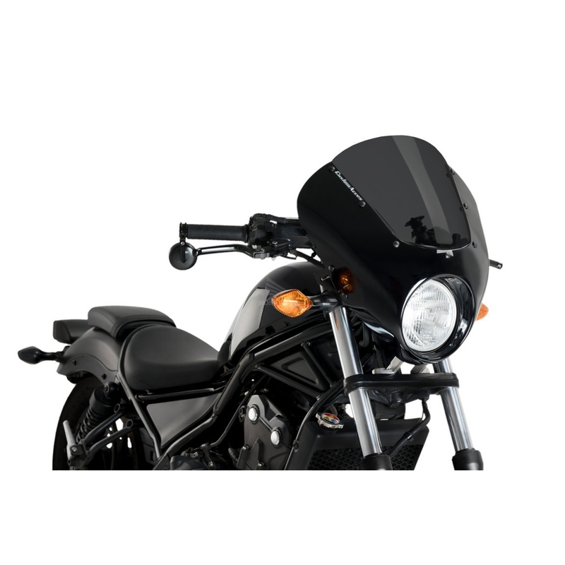 Semifairing PUIG DARK NIGHT Dark Smoke pentru HONDA CMX 500 Rebel 2017-2019