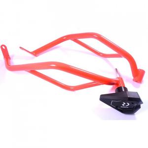 Engine guards RDMOTO CF108R Rosu with slider SL01