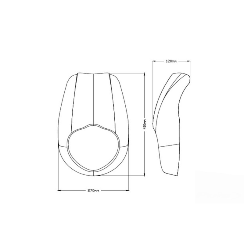 Semifairing PUIG ANARCHY matt black