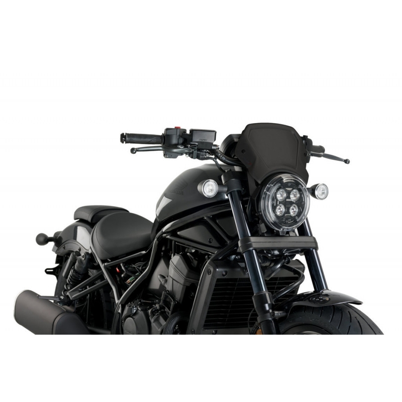 Parbriz PUIG FRONTAL PLATE Negru aluminium