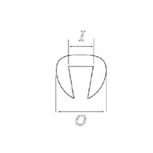 Edge trim PUIG 5590N Negru nt:((O x I: 3 x 1,5 ))