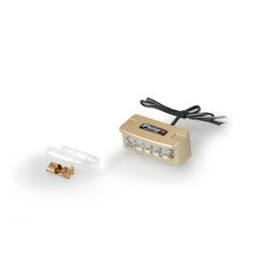Licence support light PUIG FLASH 4136O auriu alu with LEDs