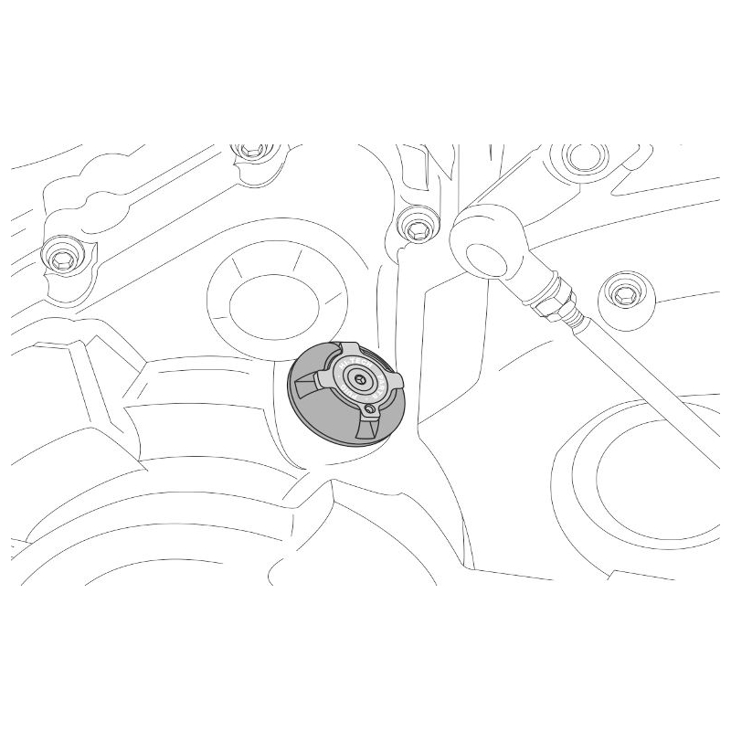 Plug oil cap PUIG Albastru