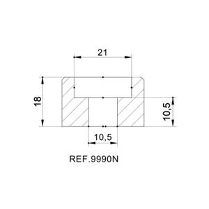 Mirror adaptor PUIG 9990N Negru bar end