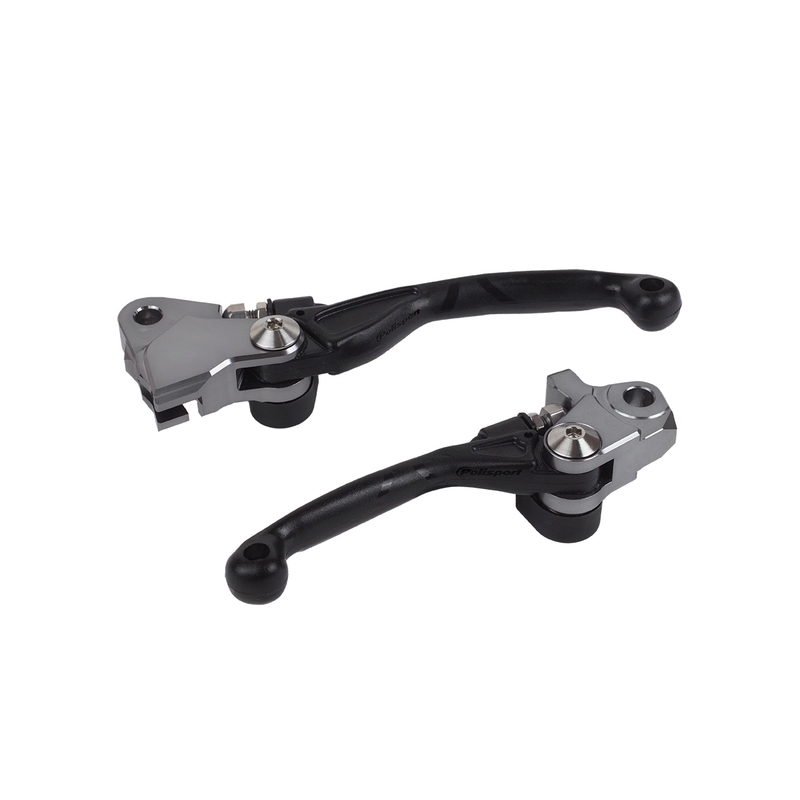 Pivot lever set POLISPORT Negru pentru KAWASAKI KX 250 (F) 4T 2013-2018, KAWASAKI KX 450 (F) 2013-2018