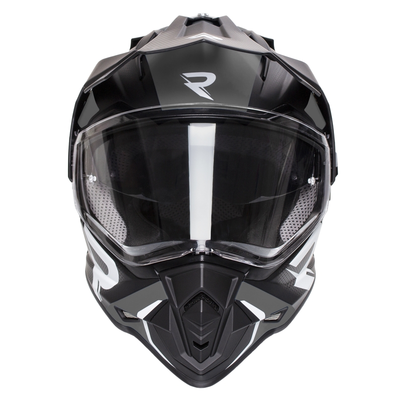 Cască moto enduro Street Racer Tracker negru-gri