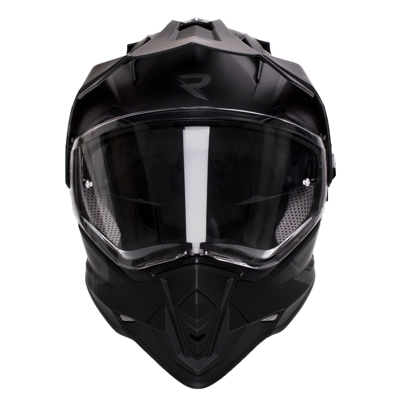 Cască moto enduro Street Racer Tracker negru mat