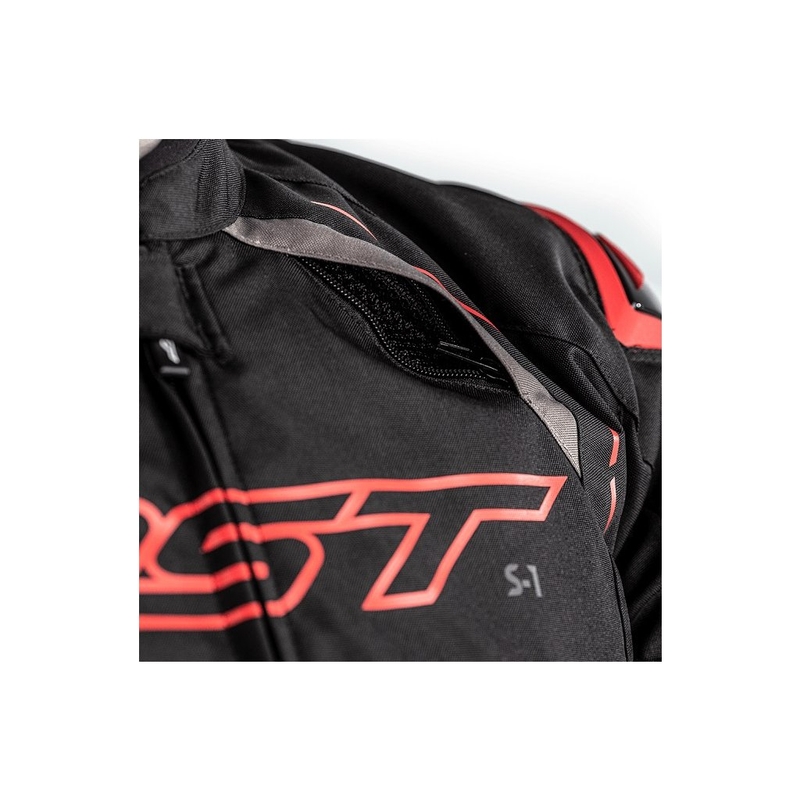 Jachetă pentru motociclete RST S-1 CE negru-gri-roșu lichidare