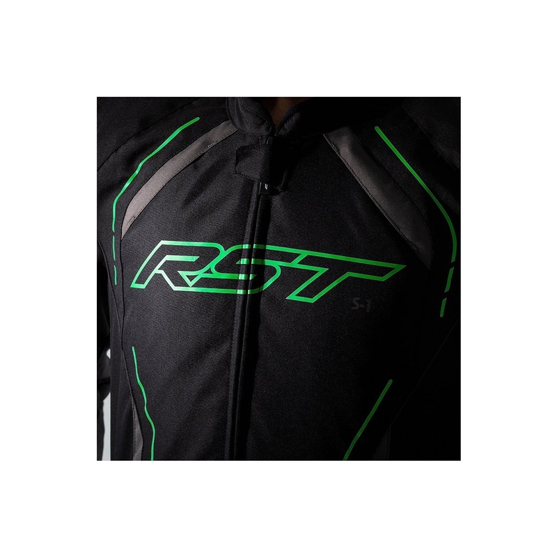 Jachetă pentru motociclete RST S-1 CE negru-gri-verde-fluo lichidare